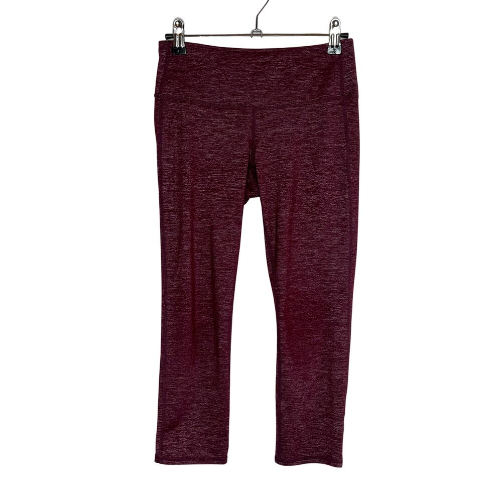 ATHLETA 138356 Chaturanga Capri Cropped Stretch Leggings Maroon Red Womens XS